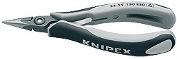 KNIPEX 34 22 130 ESD Praezisions-Elektronikgreifzange flachru