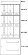 EATON BPZ-MES-STN-800/20-9Z-STW Zaehlerverteiler-Montageeinsatz ST
