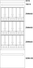 EATON BPZ-MES-KN-800/20-9Z Zaehlerverteiler-Montageeinsatz K