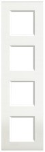 BTICINO LNA4802M4BI Light Rahmen WEISS 4x2-modulig