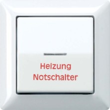 JUNG AS590HWW Wippe Heizung Notschalter