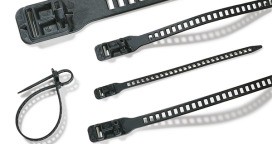 HELLERMANNTYTON SOFTFIX-XS-TPU-BK Softfix XS 180x7,0