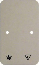 BERKER 105340 Ap selbstverloeschende Bodenplatte für 2fach SSD ws