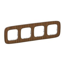 LEGRAND 754464 V.All 4Fach Rahmen Walnuss