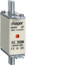 HAGER LNH00010M6 NH-Sicherungseinsatz NH00 gG 690V 10A