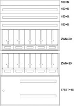 EATON BPZ-MES-STN-1200/20-10Z-STW Zaehlerverteiler-Montageeinsatz ST