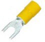 HAUPA 260721 Gabelkabelschuh gelb isoliert4,0-6,0 M4 PVC