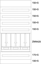 EATON BPZ-MES-TN-800/15-3Z Zaehlerverteiler-Montageeinsatz Tirol