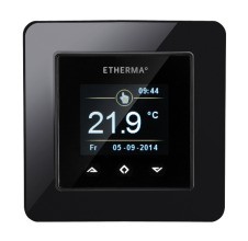 ETHERMA ETOUCH-MINI-BLACK Schaltereinbauthermostat,Touchpad,16A,5-