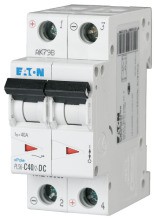 EATON PLS6-C40/2-DC-MW LS 40A/2-pol/C DC 6kA