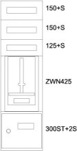EATON BPZ-MES-STN-400/12-1Z Zaehlerverteiler-Montageeinsatz ST