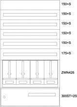 EATON BPZ-MES-STN-1000/17-4Z-STW Zaehlerverteiler-Montageeinsatz ST
