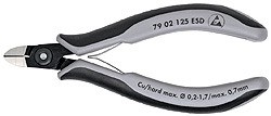 KNIPEX 79 02 125 ESD Praezisions-Elektronik-Seitenschneider E