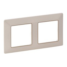 LEGRAND 754062 Vlife 2Fach Rahmen Mw/Gold