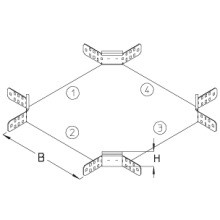 DIETZEL RK 60-50S Rinnen-Kreuzung svz. B0,5m H=60mm
