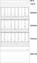 EATON BPZ-MES-KN-1000/20-12Z Zaehlerverteiler-Montageeinsatz K