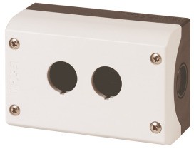 EATON M22-I2 Aufbaugehaeuse, 2 Einbaustelle, lichtgrau