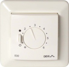 DEVI 140F1030 Fussbodenthermostat UP, 16(1)A, Ana, 15-