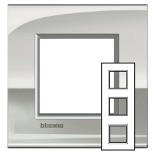 BTICINO LNE4802M3PL Air Europe Rahmen 3-F Palladium