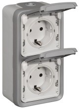 LEGRAND 069744 FRAP SSDO 2-Fach Vert. Gr