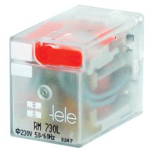 TELE-HAASE RM 524L-N Miniaturrelais, 24VAC, 4 Wechsler, LED