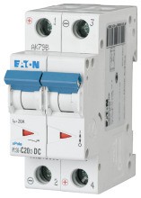 EATON PLS6-C20/2-DC-MW LS 20A/2-pol/C DC 6kA