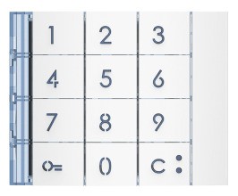 BTICINO 353002 FRONTBL ZEHNERTASTATUR AW
