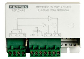 FERMAX F2448 Koax-Video-Verteiler 2 Ausgaenge für 2 Monitore