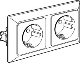 LEGRAND 776123 DO Sk 2-Fach Vpl Creo Mw