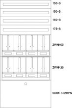 EATON BPZ-MES-BN-1000/20-8Z Zaehlerverteiler-Montageeinsatz BL
