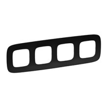 LEGRAND 754404 V.All 4Fach Rah. Mattschwarz