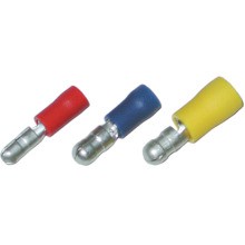 HAUPA 260446 Rundstecker rot isoliert 0,5-1,0/4 mm PVC