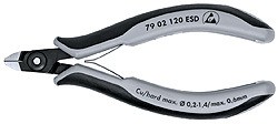 KNIPEX 79 02 120 ESD Praezisions-Elektronik-Seitenschneider E