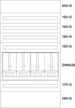 EATON BPZ-MES-TN-1000/17-4Z Zaehlerverteiler-Montageeinsatz Tirol