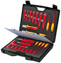 KNIPEX 98 99 12 Standardkoffer 26-tlg m.Sicherheitswerk.