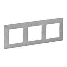 LEGRAND 754133 Vlife 3Fach Rahmen Aluminium