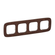 LEGRAND 754454 V.All 4Fach Rahmen Leder