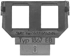 BUSCH&JAEGER 1867 EB Sockel 2X6X8P M.Jack 1867 EB