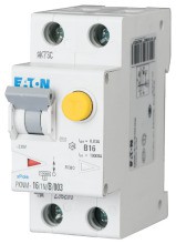 EATON :AC, Bemessungsfehlerstrom:0,3A, Polzahl:1+N, Auslösecharakteristik:C, Bemessungsstrom:20A, Fr
