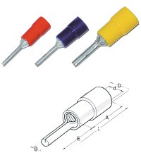 HAUPA 260770 Rundstift rot isoliert 0,5-1,0 Nylon