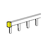 LEGRAND 004991 Lexic Endkappe f. Verschienung