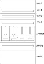EATON BPZ-MES-VN-1000/17-4Z Zaehlerverteiler-Montageeinsatz V