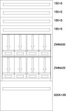 EATON BPZ-MES-KN-1000/20-8Z Zaehlerverteiler-Montageeinsatz K