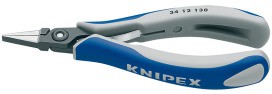 KNIPEX 34 12 130 Praezisions-Elektronikgreifzange flach