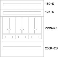 EATON BP-U-3S-KN-800/10-3Z Unterputz-Zaehlerverteiler K