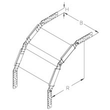 DIETZEL RVB 110-40S Rinnen-Vertikalbogen Svz.B=0,4m