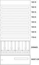 EATON BP-U-3S-STN-1000/20-4Z-STW Unterputz-Zaehlerverteiler ST